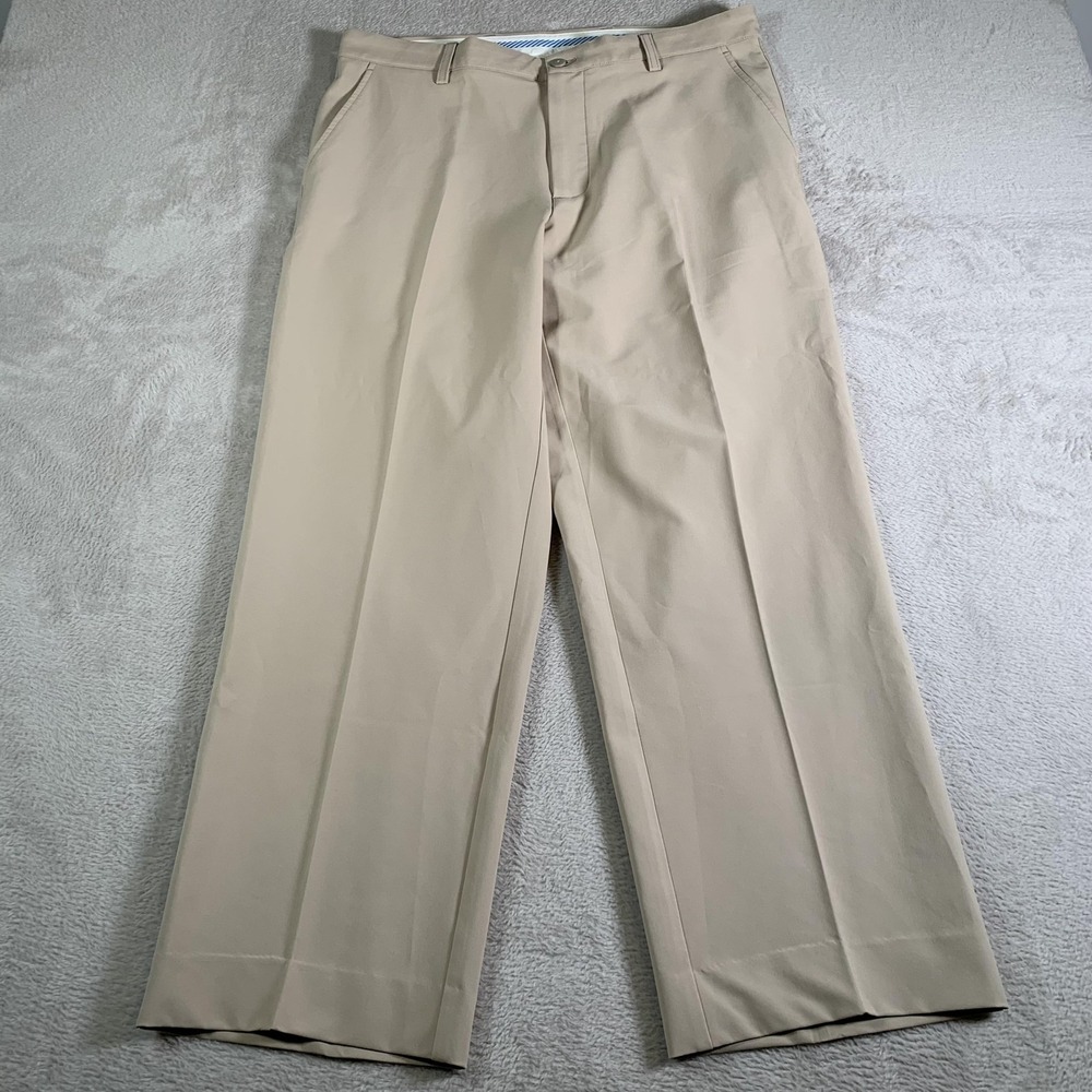 FootJoy Golf Pants Mens 36x32(36x30) Beige Stretch Performance Khakis Active